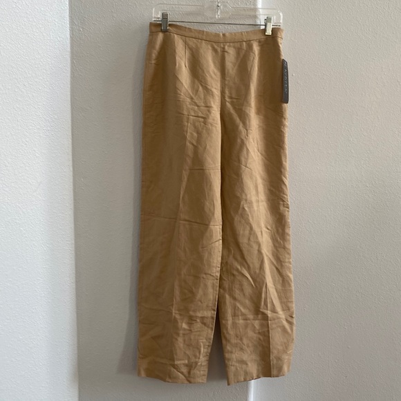 Kasper Pants - Kasper Women’s Linen Straight Leg Dress Pants Size 4P NEW